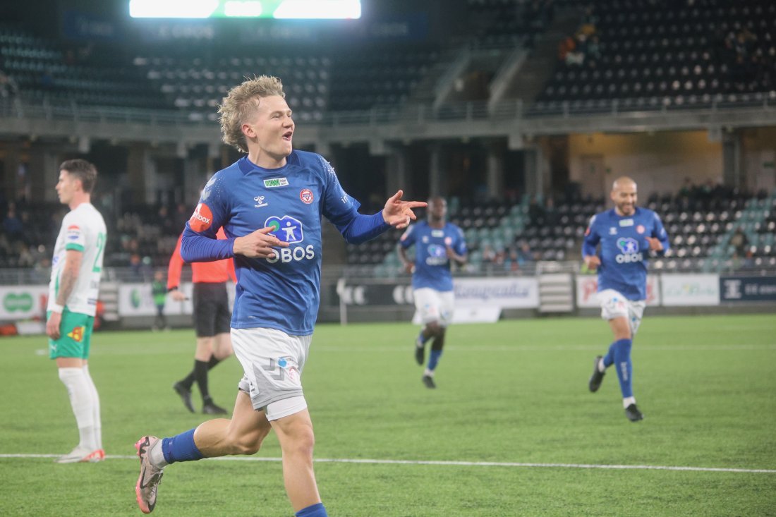 Simen Hestnes ga oss 1-0 i første omgang. Foto: Guttorm Lende