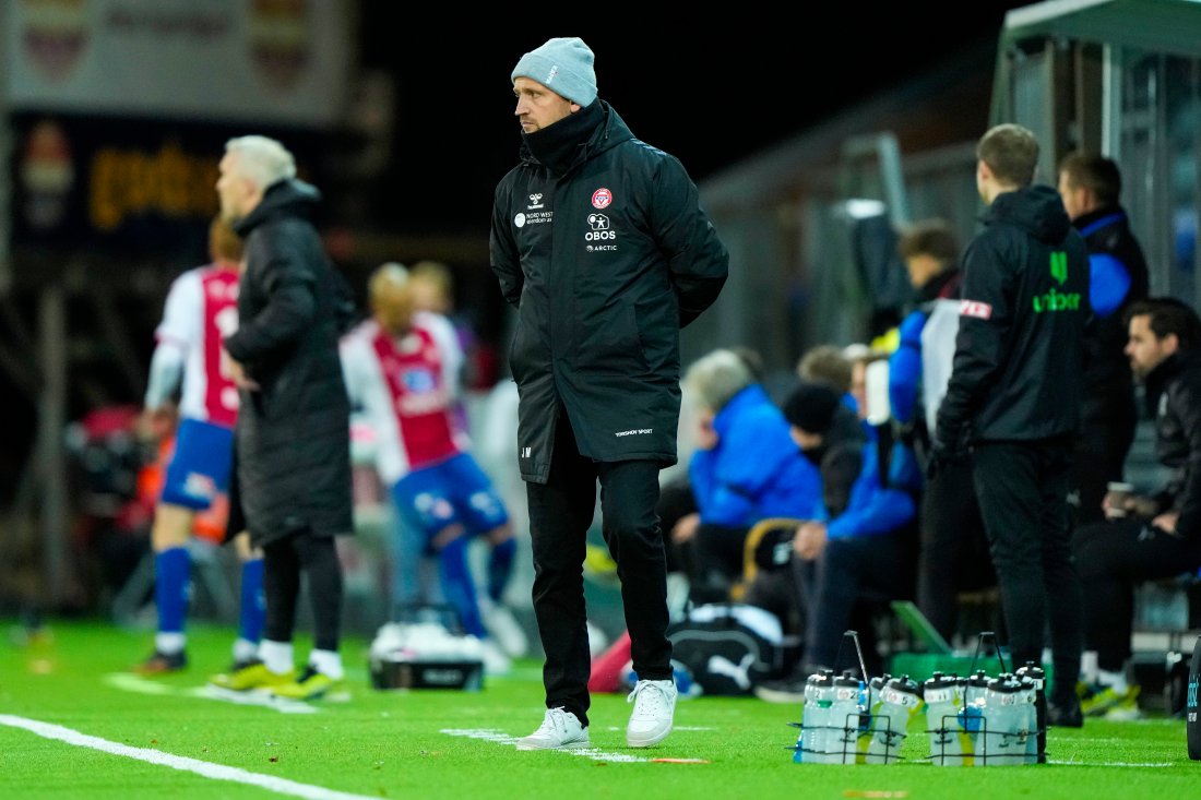 Johannes Moesgaard var skuffet etter kampen i Drammen. Foto: Fredrik Varfjell / NTB